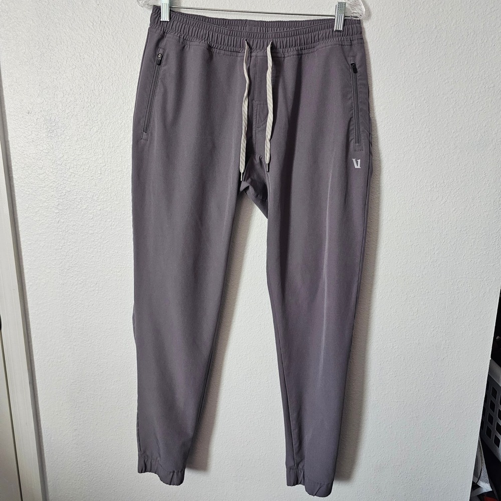 Vuori Mens Transit Jogger Pants Charcoal Grey V417 Stretch Activewear Large
